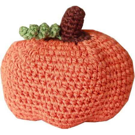 MIRAGE PET PRODUCTS Knit Knacks Fall Pumpkin Organic Cotton Small Dog Toy 500-111 PKN